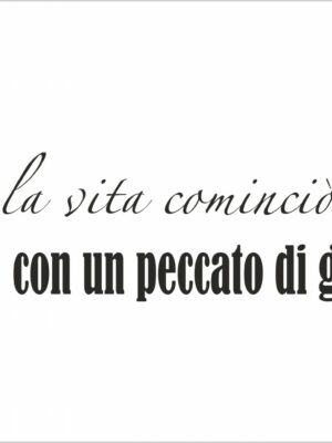 adesivo e la vita cominciò…