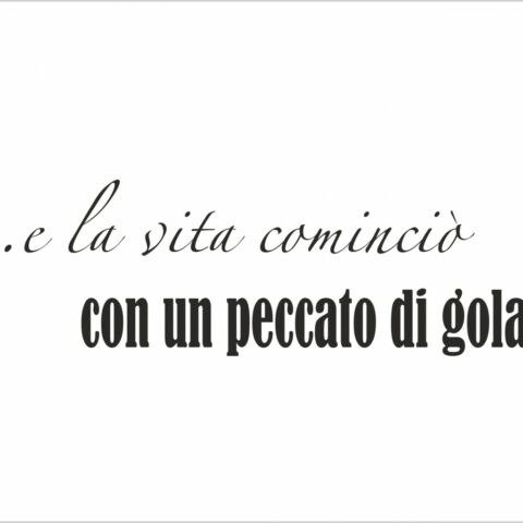 adesivo e la vita cominciò…
