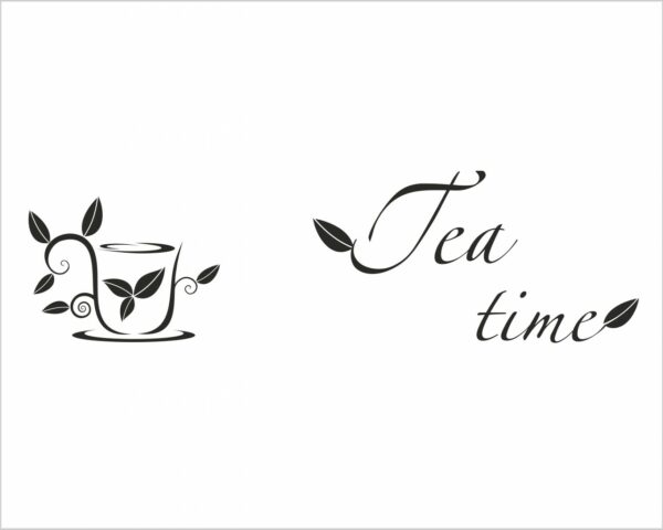 Adesivo da muro cucina "L'ORA DEL THÈ"