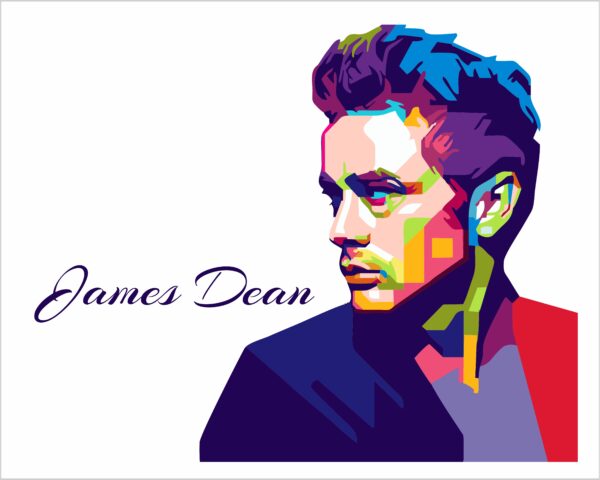 Adesivo da parete James Dean "MITO RIBELLE"