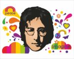 Adesivo da parete musica "JOHN LENNON"