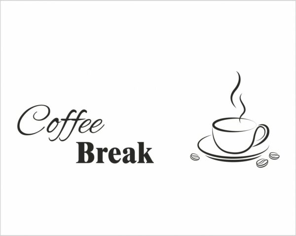 Adesivo da parete bar "PIACEVOLE PAUSA CAFFÈ"