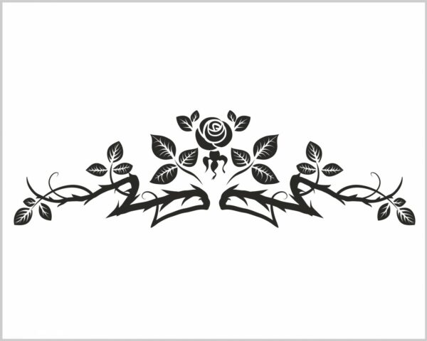 Adesivo da parete rose "TATUAGGIO FLOREALE"