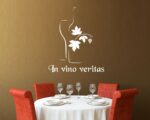 Adesivo da parete cucina "IN VINO VERITAS"
