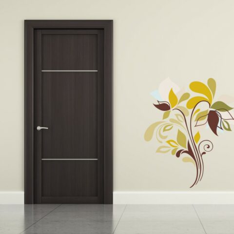 Adesivo da parete natura "FLOREALE D'AUTUNNO"