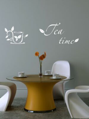 Adesivo da muro cucina "L'ORA DEL THÈ"
