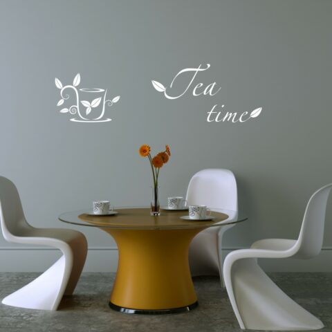 Adesivo da muro cucina "L'ORA DEL THÈ"