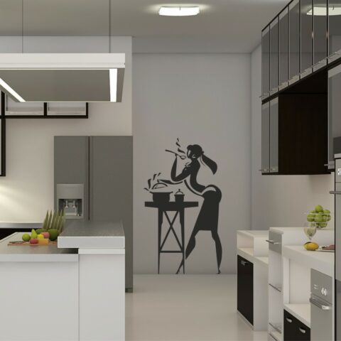 Adesivo da parete cucina "UNA CUOCA PERFETTA"