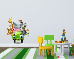 Adesivo da parete bambini "TUTTI A BORDO!" - Adesivo murale