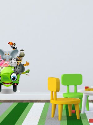 Adesivo da parete bambini "TUTTI A BORDO!" - Adesivo murale