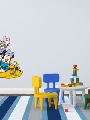 Adesivo da parete bambini "TOPOLINO I SUOI AMICI" - Adesivo murale