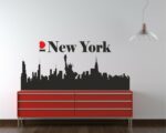 Adesivo da parete città "I LOVE NEW YORK CITY"