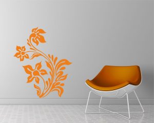 adesivo murale-elegante motivo floreale