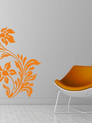 Adesivo da parete decori "RAFFINATO MOTIVO FLOREALE"