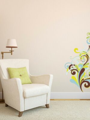 Adesivo da parete decori "FLOREALI SFUMATURE"