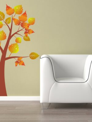 Adesivo da parete natura "ALBERO D'AUTUNNO"