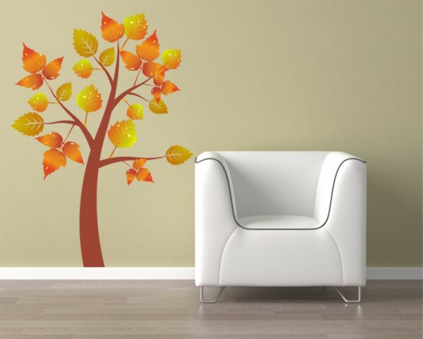 Adesivo da parete natura "ALBERO D'AUTUNNO"