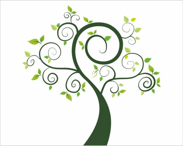 Adesivo murale natura "ALBERO SEMPREVERDE"