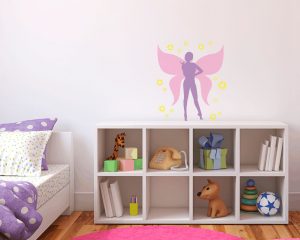 adesivo murale-fatina con ali