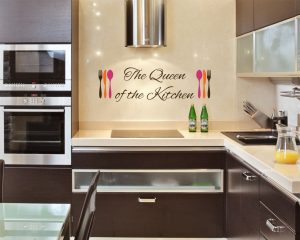 adesivo murale-the queen of the kitchen