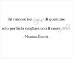 Adesivo da parete Massimo Bisotti "FAI RUMORE NEI SOGNI..."