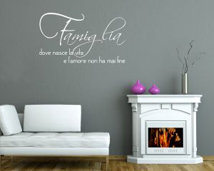 adesivo murale-famiglia dove nasce l'amore