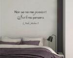 Adesivo da parete frase amore "SEI IL MIO PENSIERO"