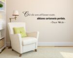 Frase adesiva Oscar Wilde "CIÒ CHE NON ABBIAMO OSATO.."