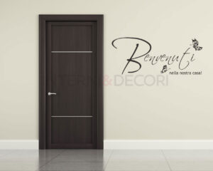 Adesivo da parete "BENVENUTI NELLA NOSTRA CASA"