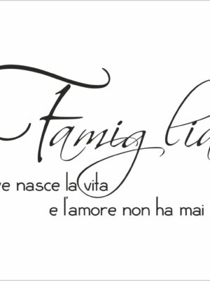 La famiglia-adesivo murale