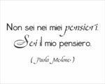 Adesivo da parete frase amore "SEI IL MIO PENSIERO"