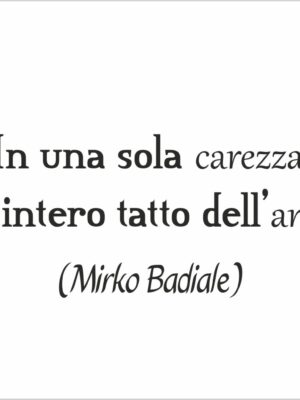 In una sola carezza-adesivo murale