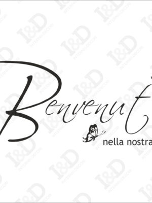 Adesivo da parete-Benvenuti nella nostra casa