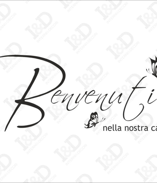 Adesivo da parete-Benvenuti nella nostra casa