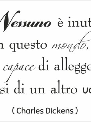 Nessuno è inutile-adesivo murale
