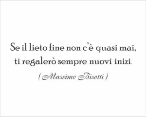 Se il lieto fine…-adesivo murale