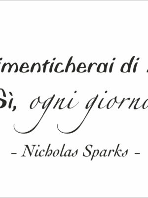 Ti dimenticherai di me?