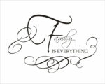 Adesivo da parete famiglia "FAMILY IS EVERYTHING"
