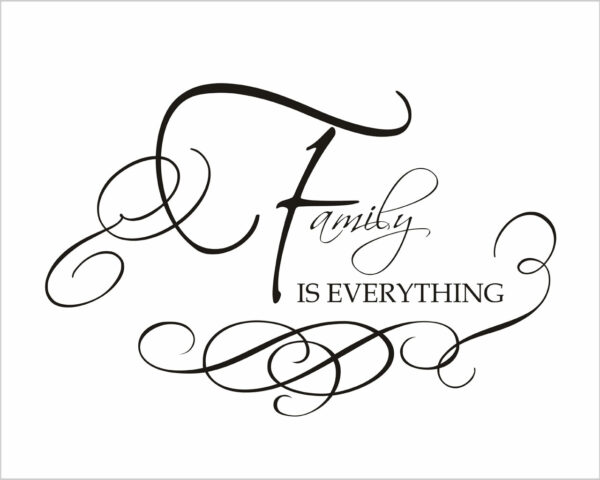 Adesivo da parete famiglia "FAMILY IS EVERYTHING"
