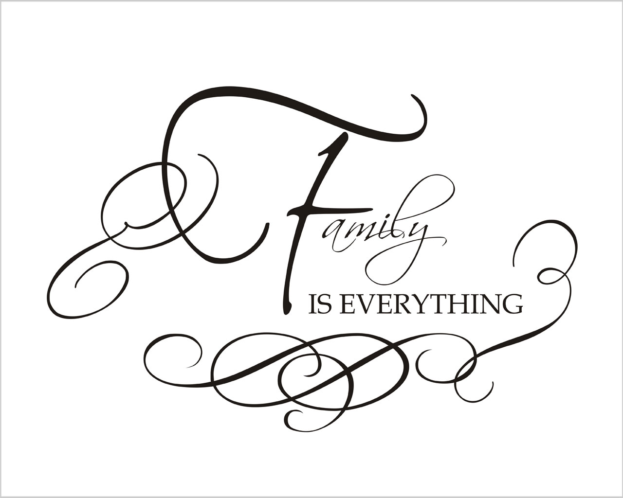 Adesivo da parete famiglia "FAMILY IS EVERYTHING"