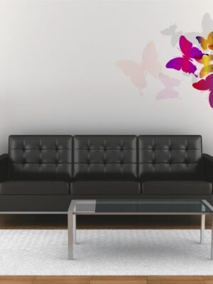 Adesivo da parete "ARCOBALENO DI FARFALLE"