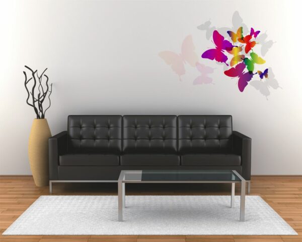 Adesivo da parete "ARCOBALENO DI FARFALLE"