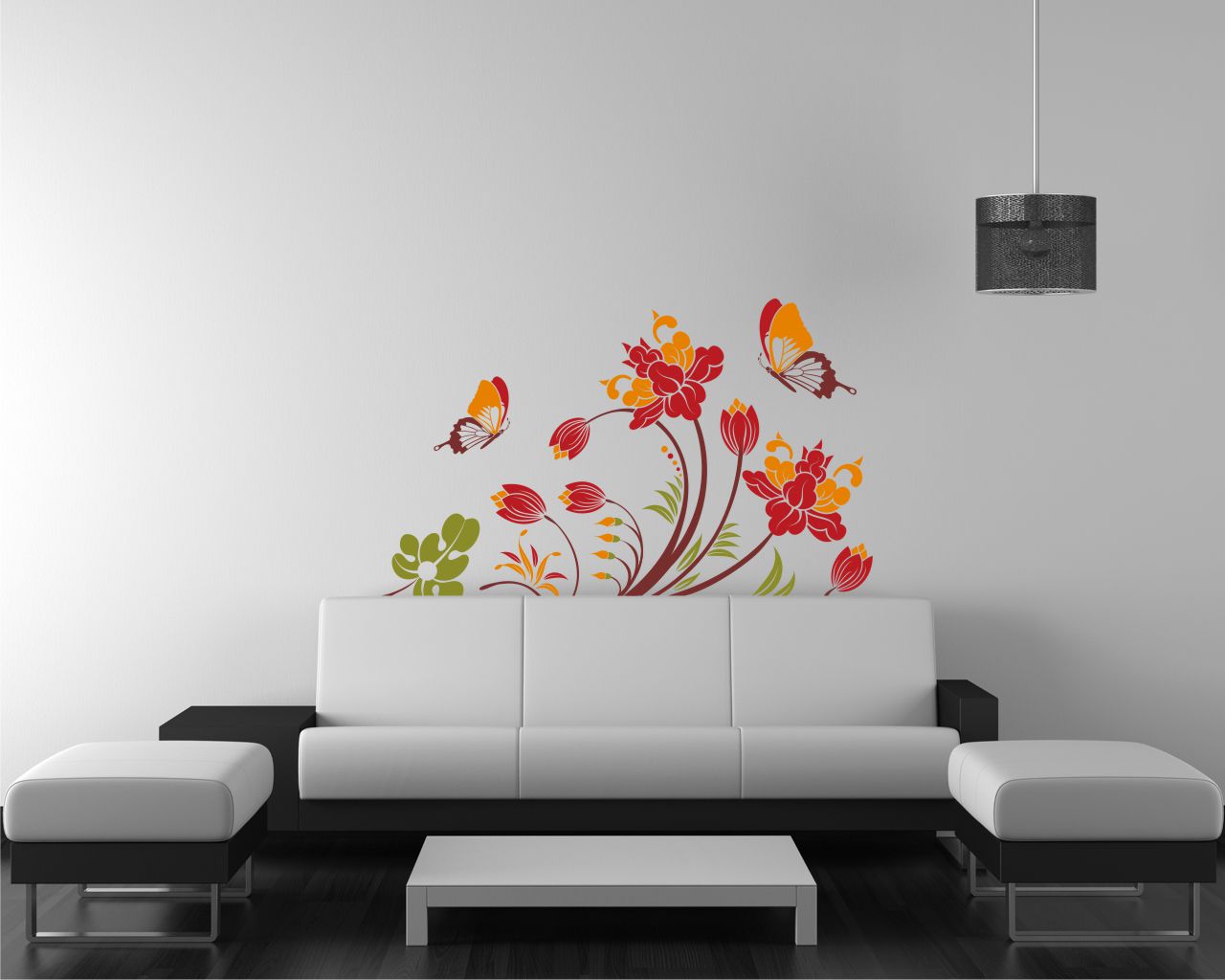 Adesivo da muro fiori "VOGLIA DI PRIMAVERA"