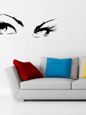 Adesivo da parete "OCCHI DI DONNA"