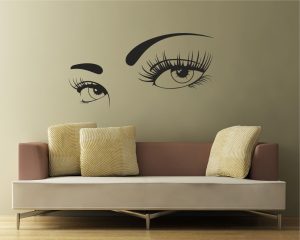 adesivo murale-occhi sensuali