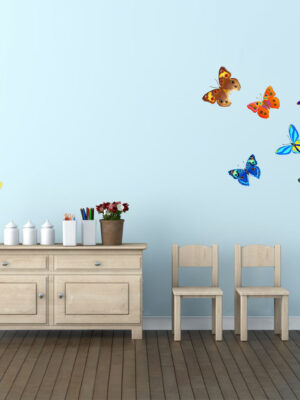 Adesivo da parete "FARFALLE VARIOPINTE"