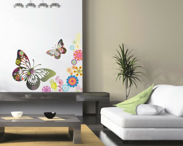 Adesivo da parete "FANTASIE CON FARFALLE"