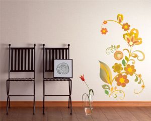 adesivo murale-primi fiori di primavera