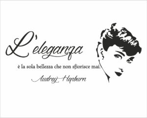 L’eleganza è la sola bellezza