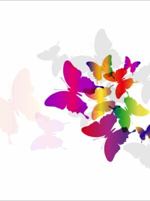 arcobaleno di farfalle